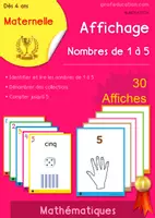 Aperçu - Apprentissages en autonomie - Affiches Numériques Maternelle - Nombres 1 à 5 - Page de couverture