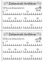 Vorschau - Arbeitsblätter - Zahlenstrahl bis 20 - Miniheft für den Zahlenraum 20 - Seite 3