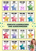 Vorschau - Mal- und Bastelvorlagen - Glückssterne Affirmationskarten mit positiven Sprüchen - Seite 2