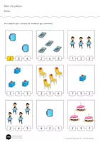 Aperçu - Feuilles d'exercices - 12 Fiches pour Apprendre à Compter de 1 à 4 en Maternelle - Page 1