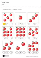Aperçu - Feuilles d'exercices - Exercices ludiques pour compter Jusqu'à 9 en maternelle - Page 1