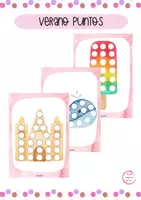 Vista previa - Juegos / Gamificación - Dibujos de Verano para Completar con Pompones, Plastilina... - Portada