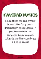 Vista previa - Juegos / Gamificación - Dibujos de Navidad para Completar con Pompones, Plastilina... - página 1