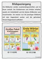 Vorschau - Arbeitsblätter - Lesespaziergang, Sommer, Bilderlesen, Förderschule - Seite 1