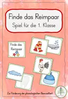 Vorschau - Spiele - Finde das Reimpaar | Anfangsunterricht - Deckblatt