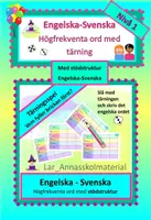 förhandsvisning - Engelska högfrekventa ord. Ett tärningsspel med stödstruktur Nivå 1 - försättsblad