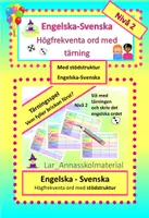 förhandsvisning - Engelska högfrekventa ord. Ett tärningsspel med stödstruktur Nivå 2 - försättsblad