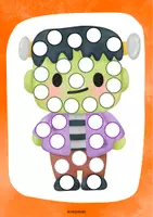 Vista previa - Juegos / Gamificación - Dibujos de Halloween para Completar con Pompones, Plastilina... - página 2