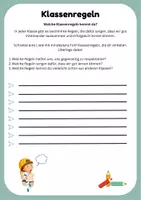 Vorschau - Arbeitsblätter - Klassenregeln Klasse 5/6: Regeln erarbeiten - Seite 1