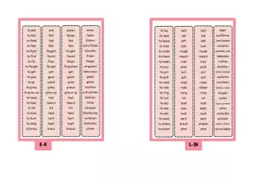 Vorschau - Arbeitsblätter - Table Dictionary - Irregular verbs - Wörterbuch - Seite 3