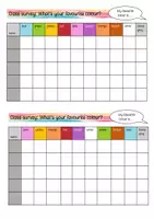 Vorschau - Arbeitsblätter - Colours Survey & Hefteintrag zum Buch Neon Leon Chameleons - Seite 1
