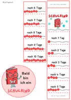 Vorschau - Arbeitsblätter - Einschulung Countdown Schulkind - Seite 3