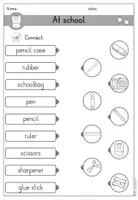 Vorschau - Arbeitsblätter - School things at school Arbeitsblatt Wortschatz - Englisch - Seite 3