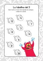 anteprima - Esercizi - Schede didattiche tabelline - Pagina 3