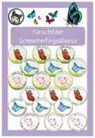 Vorschau - Poster - Türschilder Schmetterlingsklasse #Klassentier - Deckblatt