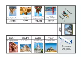 Aperçu - Jeux - jeu de conjugaison pour le cycle 3 avec les monuments - Page 2