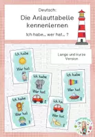Vorschau - Arbeitsblätter - Die Anlauttabelle kennenlernen - Materialpaket - Seite 1