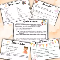 Aperçu - Outils du professeur - Copie de mots parents - Page de couverture