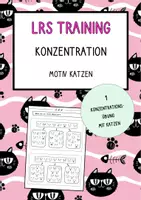 Vorschau - Arbeitsblätter - Freebie LRS Training Konzentration optische Differenzierung Katzen - Deckblatt