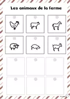 Aperçu - Apprentissages en autonomie - quiet book des animaux de la ferme - Page 3