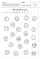 Vorschau - Arbeitsblätter - Die Anlauttabelle kennenlernen: Arbeitsblätter - Seite 3