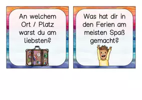 Vorschau - Mal- und Bastelvorlagen - Erzählwürfel : Von den Sommerferien erzählen - Seite 2