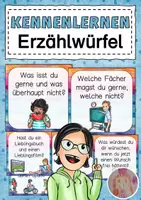 Vorschau - Mal- und Bastelvorlagen - Kennenlernen - Erzählwürfel als Gesprächsanlass - Deckblatt