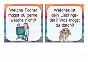 Vorschau - Mal- und Bastelvorlagen - Kennenlernen - Erzählwürfel als Gesprächsanlass - Seite 3