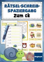 Vorschau - Arbeitsblätter - AnybookPro Material: Rätsel-Schreib-Spaziergang "CK" - Deckblatt