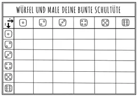 Vorschau - Spiele - Würfeln & Malen - Würfel deine Schultüte - Kunstprojekt Schulstart - Seite 3