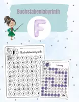 Vorschau - Arbeitsblätter - Buchstabenlabyrinth / Suchsel Buchstabe "F" inkl. Lösung - Deckblatt
