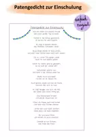 Vorschau - Anderer Materialtyp - (Paten-)Gedicht zur Einschulung - Seite 3