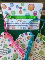 Vorschau - Mal- und Bastelvorlagen - Seifenblasen Schulstart Geschenk 3 Varianten - Deckblatt