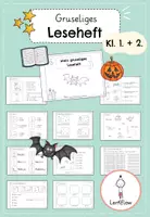 Vorschau - Arbeitsblätter - Leseheft Halloween, Herbst | Kl. 1 + 2 - Deckblatt