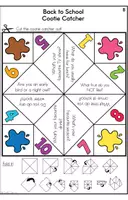 Vista previa - Hojas de trabajo - Back to School - Cootie Catcher - página 3