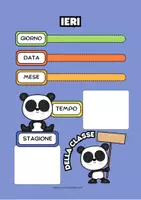 anteprima - Materiale di supporto/inclusione - IL CALENDARIO DELLA CLASSE PANDA - due formati - Pagina 2