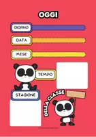 anteprima - Materiale di supporto/inclusione - IL CALENDARIO DELLA CLASSE PANDA - due formati - Pagina 3