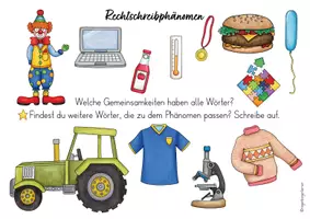 Vorschau - Arbeitsblätter - Rechtschreibphänomen: Fremdwörter (Wimmelbild & Wortkarten) - Seite 3