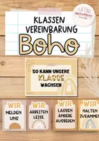 Vorschau - Poster - Boho: Klassenregeln - Deckblatt