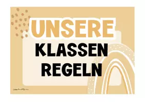 Vorschau - Poster - Boho: Klassenregeln - Seite 1