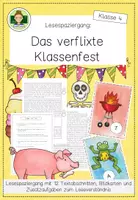 Vorschau - Arbeitsblätter - Lesespaziergang: Das verflixte Klassenfest (Klasse 4-5) - Deckblatt