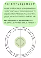 Vorschau - Arbeitsblätter - Saisonkalender Arbeitsblatt - Seite 1
