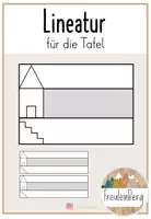 Vorschau - Präsentationen/Tafelbilder - Lineatur für die Tafel - 1. Klasse - Deckblatt