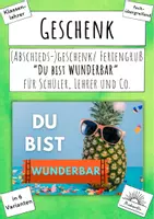 Vorschau - Bildkarten - Kleines Geschenk: Du bist WUNDERBAR - Deckblatt