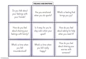 Vorschau - Aufgabenkarten - „Feelings and emotions“ – 27 Conversation Cards / Stop and Swap - Seite 3
