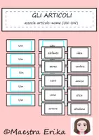 Vorschau - Spiele - "Gli articoli" auf Italienisch (articolo UN-UN') - Deckblatt