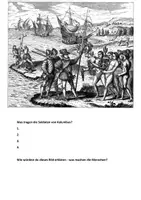Vorschau - Stationenlernen - Entdeckung Amerikas Wikinger vs. Columbus - Deckblatt