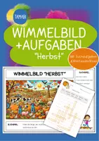 Vorschau - Arbeitsblätter - Wimmelbild Herbst "Suchspiel" | Erzählen & Beschreiben | Leseverstehen deutsch daz | Sprachförderung - Deckblatt
