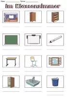 Vorschau - Arbeitsblätter - Materialpaket Wortschatz "Im Klassenzimmer" klein - DaZ - Seite 2