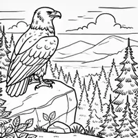 Vorschau - Mal- und Bastelvorlagen - Adler Ausmalbilder (50 Malvorlagen) inkl. Stundenentwurf (PDF) - Seite 3